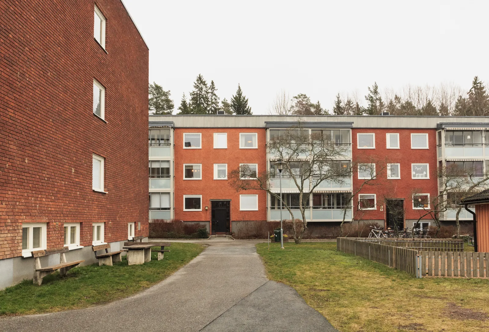 Hus i Hummelsta där radonhalten mäts